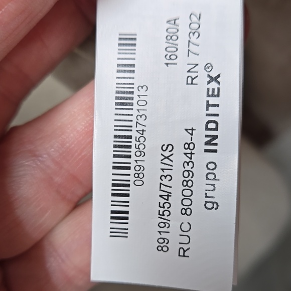 Zara, Mini Dress, Fitted, Cream, Taupe, XS, Fully Lined, Stretch, Polyester - Picture 5 of 16